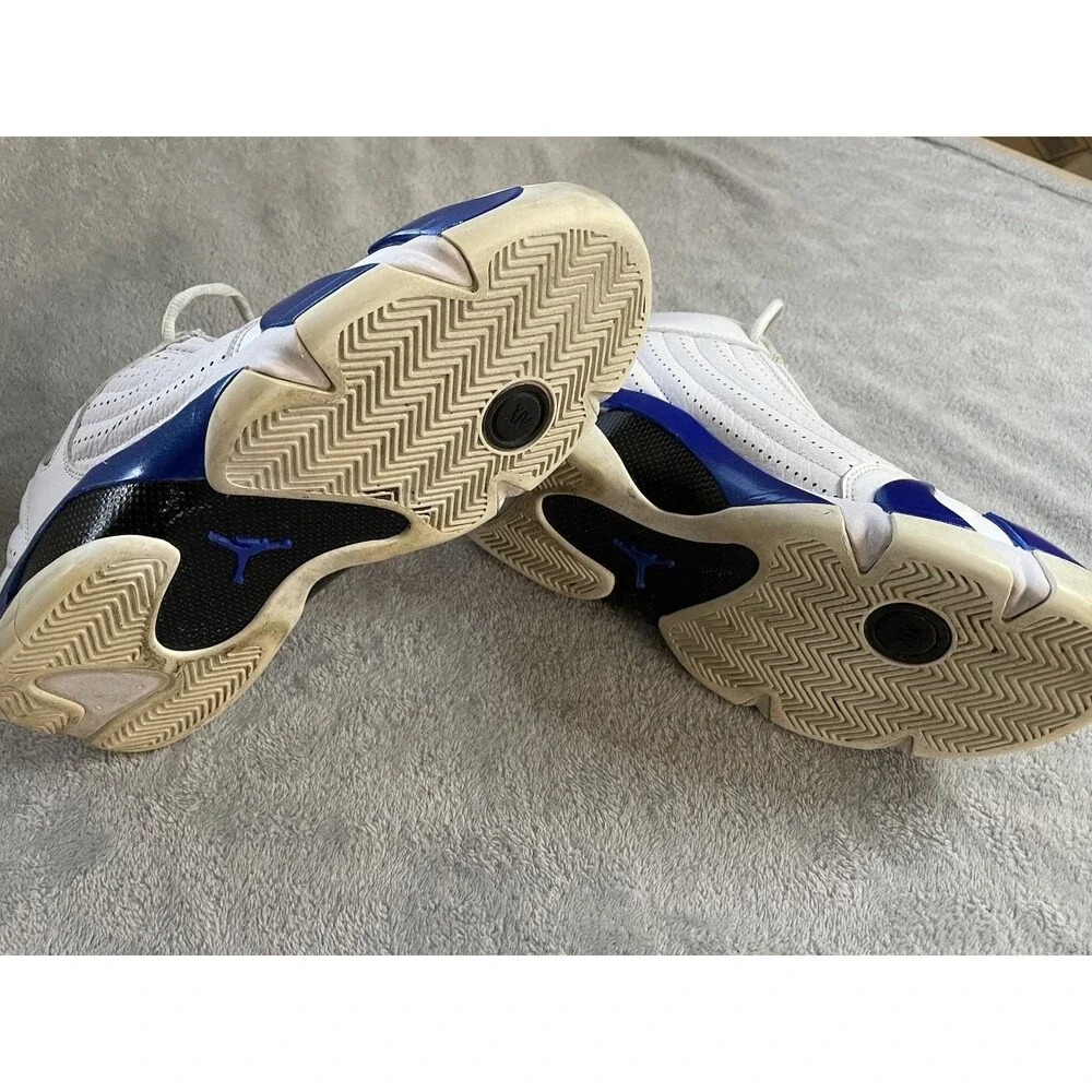 Jordan Air Jordan 14 Retro Hyper Royal 2020 Men's Sneakers White Blue 487471-104